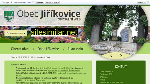 Jirikovice similar sites