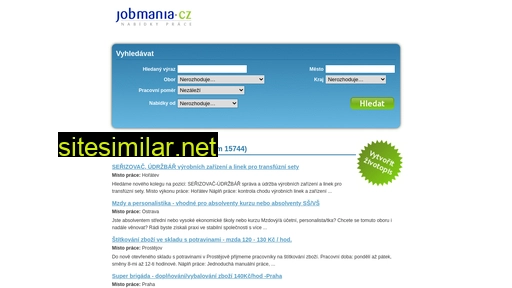 jobmania.cz alternative sites