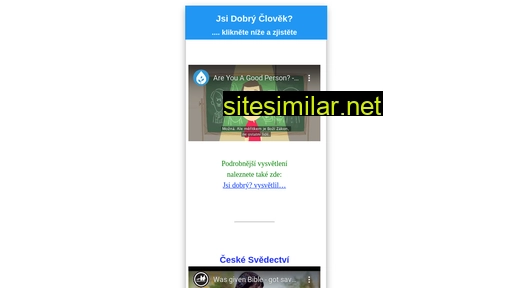 jsidobryclovek.cz alternative sites