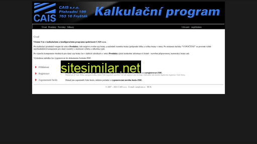 Kalkulacniprogram similar sites
