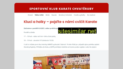 karate-chvateruby.cz alternative sites