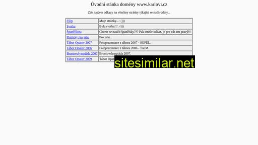 karlovi.cz alternative sites