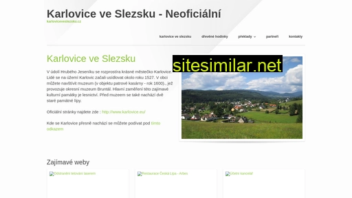 karloviceveslezsku.cz alternative sites