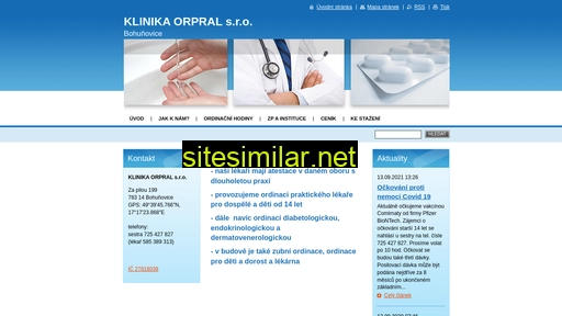 klinika-orpral.cz alternative sites
