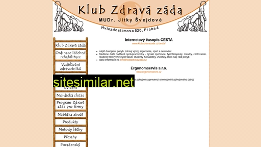 klubzdravazada.cz alternative sites