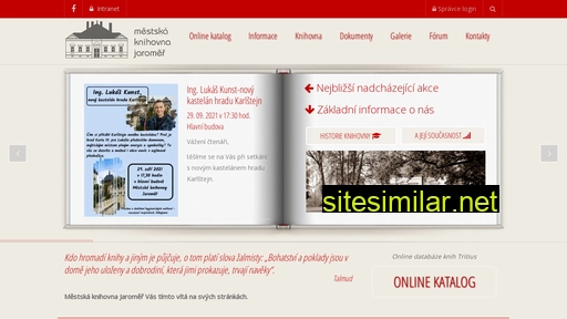 knihovnajaromer.cz alternative sites