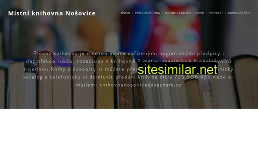 knihovnanosovice.cz alternative sites