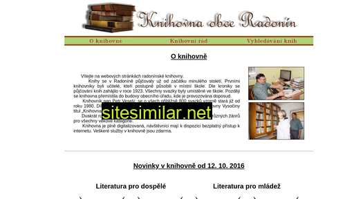 knihovnaradonin.cz alternative sites