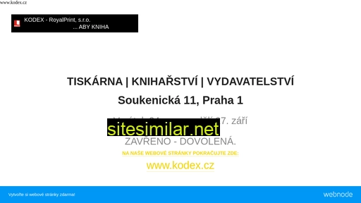 kodex.cz alternative sites