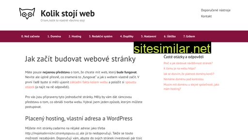kolikstojiweb.cz alternative sites