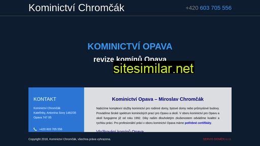 kominictvichromcak.cz alternative sites
