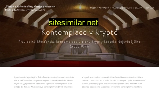 kontemplacevkrypte.cz alternative sites