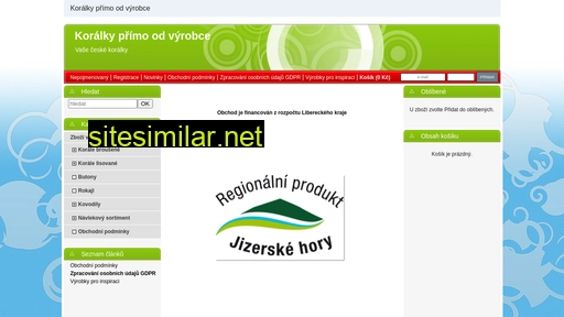 koralky-jablonec.cz alternative sites