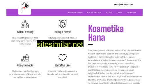 kosmetikahana.cz alternative sites