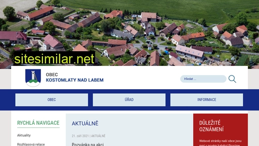 kostomlaty-obec.cz alternative sites