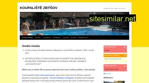 koupaliste-zbysov.cz alternative sites