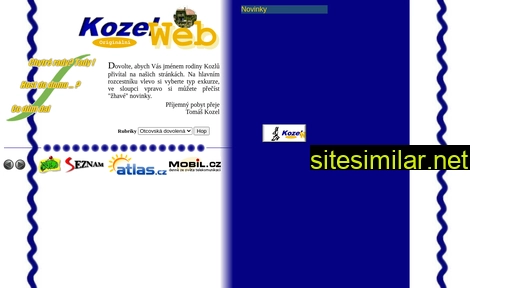 kozelweb.cz alternative sites