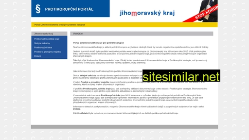 krajbezkorupce.kr-jihomoravsky.cz alternative sites