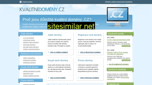 kvalitnidomeny.cz alternative sites