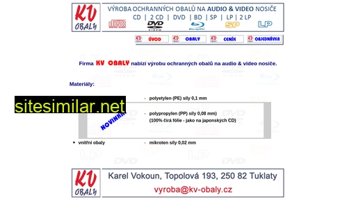 kv-obaly.cz alternative sites