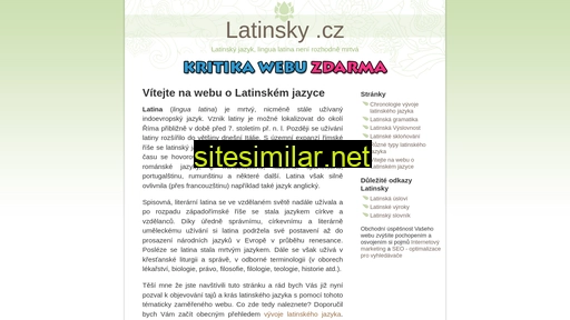 latinsky.cz alternative sites