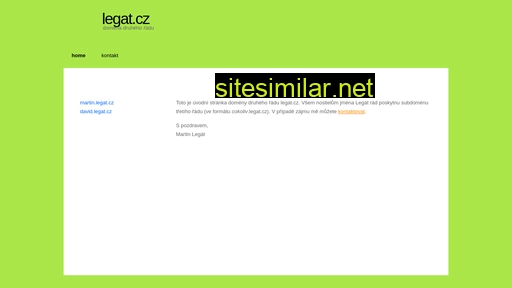 legat.cz alternative sites