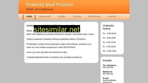 lekar-pozorice.cz alternative sites