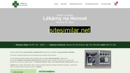 lekarnahorova.cz alternative sites