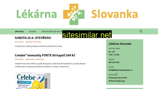 lekarnaslovanka.cz alternative sites