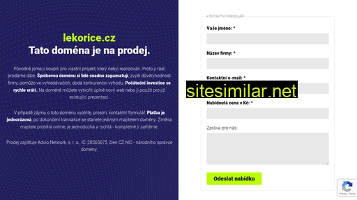 lekorice.cz alternative sites