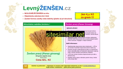 levnyzensen.cz alternative sites