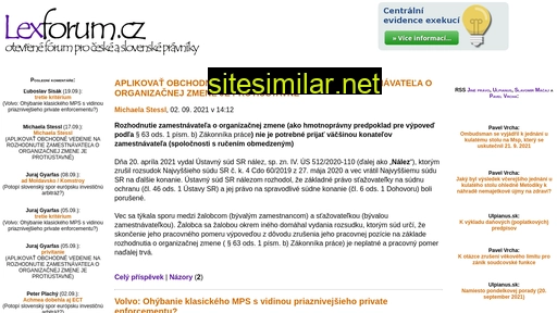 lexforum.cz alternative sites