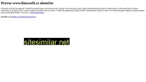 linuxsoft.cz alternative sites