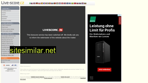 live-score.cz alternative sites