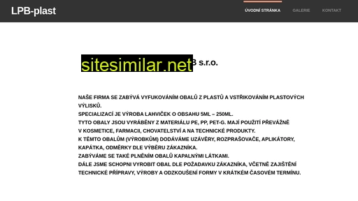 lpb-plast.cz alternative sites