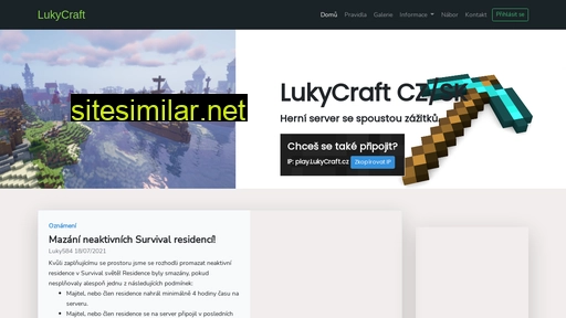 lukycraft.cz alternative sites