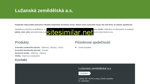 luzanskazemedelska.cz alternative sites