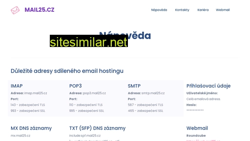 mail25.cz alternative sites