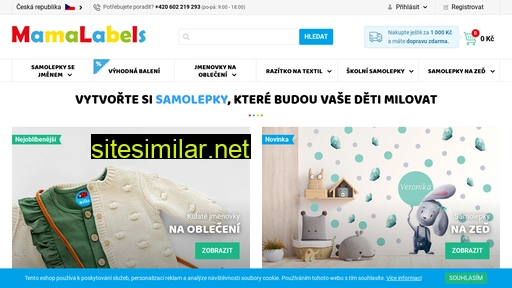 mamalabels.cz alternative sites
