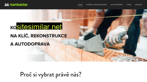 mambastav.cz alternative sites