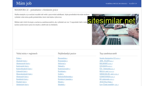 mamjob.cz alternative sites