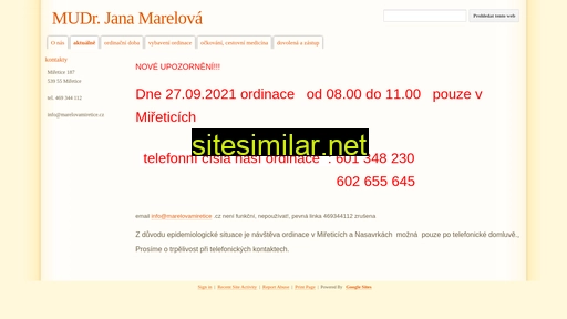 marelovamiretice.cz alternative sites
