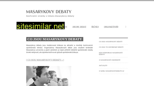 masarykovydebaty.cz alternative sites