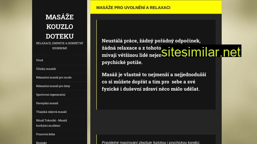 masazekouzlodotekupraha.cz alternative sites