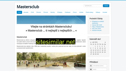 mastersclub.cz alternative sites