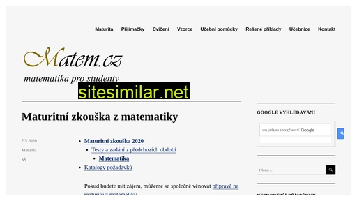 matem.cz alternative sites