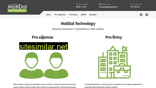 matidaltechnology.cz alternative sites