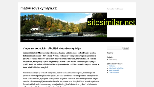matousovskymlyn.cz alternative sites