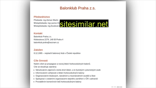mcbalonek.cz alternative sites
