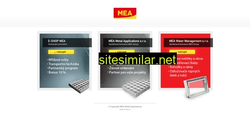 mea.cz alternative sites